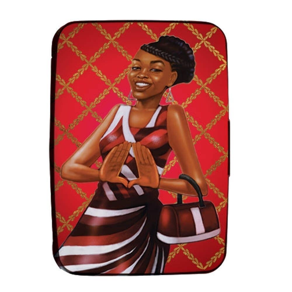 RFID Credit Card Wallet | Red and White